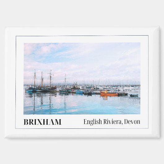 Brixham, englische Riviera, England Magnet (Vorderseite)