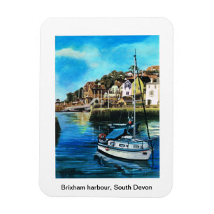 Brixham Hafen, Süddevon-Kühlschrankmagnet Magnet