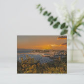 Brixham Harbour at Sunset Postkarte (Stehend Vorderseite)