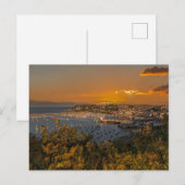 Brixham Harbour at Sunset Postkarte (Vorne/Hinten)