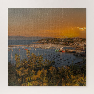 Brixham Harbour at Sunset Puzzle