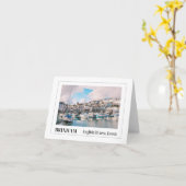 Brixham Harbour, Devon Karte (Gelbe Blume)