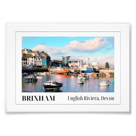 Brixham Harbour, English Riviera, Devon Fotodruck (Vorne)
