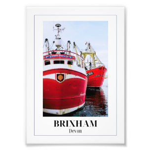 Brixham Harbour, English Riviera, Devon Fotodruck