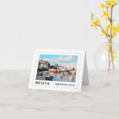 Brixham Harbour, English Riviera, Devon Karte (Gelbe Blume)