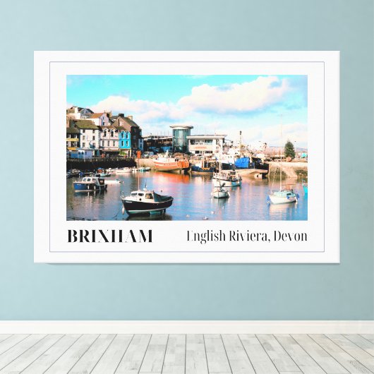 Brixham Harbour, English Riviera, Devon Leinwanddruck (Insitu (Holzboden))