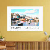 Brixham Harbour, English Riviera, Devon Leinwanddruck (Insitu (Wohnzimmer))