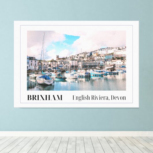 Brixham Harbour, English Riviera, Devon Leinwanddruck (Insitu (Holzboden))