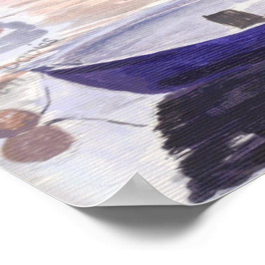 Brixham Harbour Poster (Ecke)