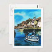 Brixham Harbour, South Devon Postkarte (Vorne/Hinten)