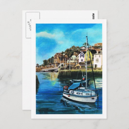 Brixham Harbour, South Devon Postkarte (Vorne/Hinten)