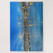 Brixham Marina: Sunny Devon Harbor & Seagull View Puzzle (Vertikal)