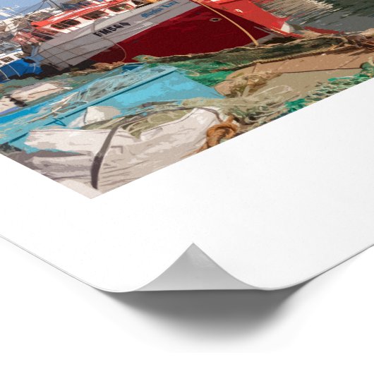 Brixham Railposter Poster (Ecke)