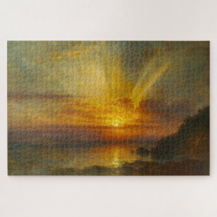 Brixham Sonnenaufgang im Stil von Turner Küsten-Pu Puzzle