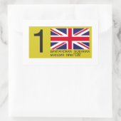 BRIXMIS-LIZENZ RECHTECKIGER AUFKLEBER (Tasche)