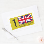 BRIXMIS-LIZENZ RECHTECKIGER AUFKLEBER (Umschlag)