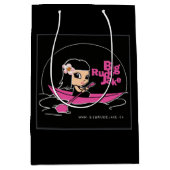 BRJ Pink Canoe Logo Medium Geschenktüte (Vorderseite)