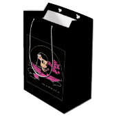BRJ Pink Canoe Logo Mittlere Geschenktüte (Rückseite Schrägansicht)