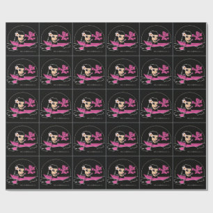 BRJ Pink Canoe Logo Wrapping Paper Geschenkpapier