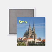 Brno-Kühlschrankmagnet Magnet (Vorderseite/Rückseite)