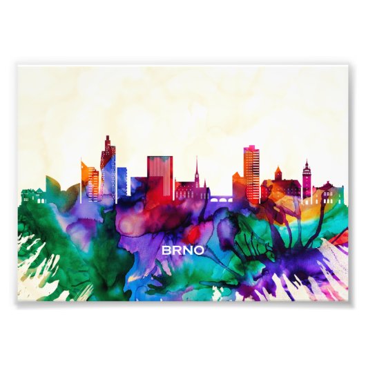 Brno Skyline Fotodruck (Vorne)