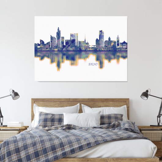 Brno Skyline Leinwanddruck (Insitu (Schlafzimmer))
