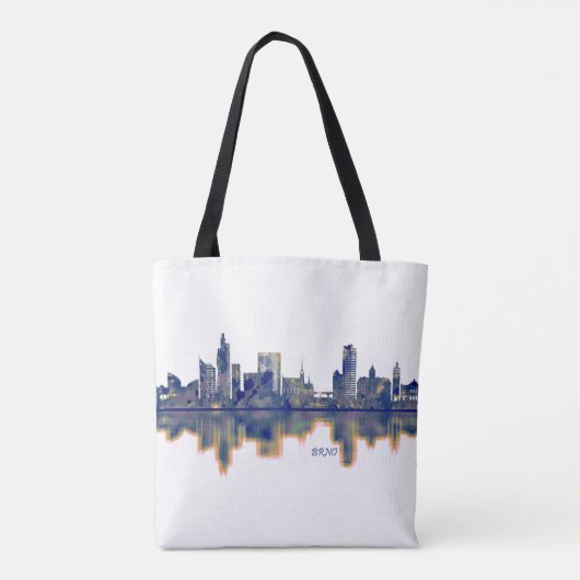 Brno Skyline Tasche (Rückseite)
