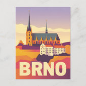 Brno Vintag Postkarte (Vorderseite)