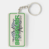 BRNRUBR Artwork aus Burn Rubber Schlüsselanhänger (Rückseite)