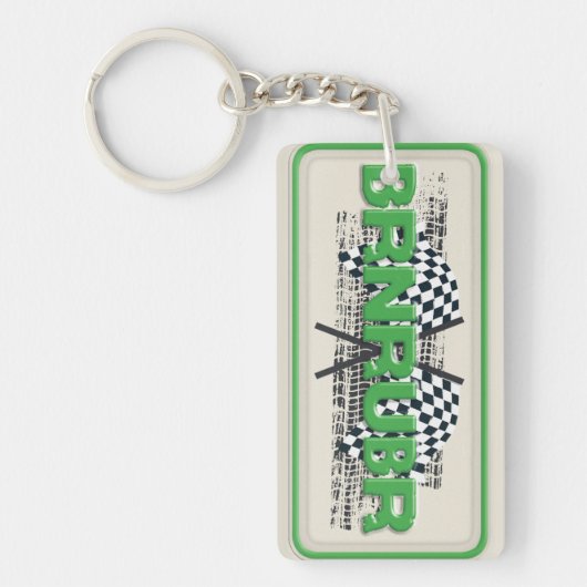 BRNRUBR Artwork aus Burn Rubber Schlüsselanhänger (Vorderseite)