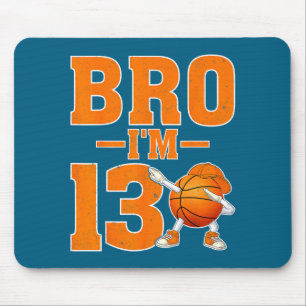 Bro 13 Dabbing Basketball 13. Kunstwerk Mousepad