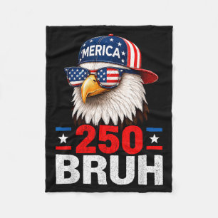 Bro 250 Jubiläum USA Jungen Kinder 250 Jahre 4. Ju Fleecedecke