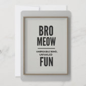 "Bro and Meow: Unzerbrechliche Anleihe, Unrivaler  (Rückseite)