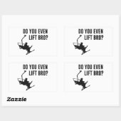 Bro, bist du überhaupt Ski-Lift? Rechteckiger Aufkleber (Blatt)