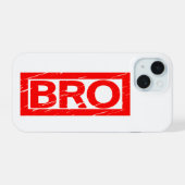 Bro-Briefmarke iPhone 15 Hülle (Rückseite (Horizontal))
