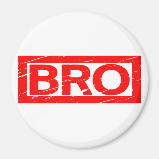 Bro-Briefmarke Magnet (Vorne)
