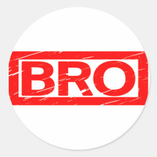 Bro-Briefmarke Runder Aufkleber