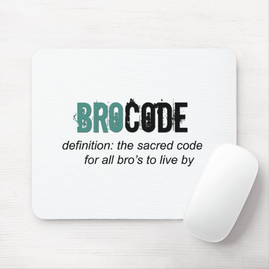 Bro Code Mousepad (Mit Mouse)