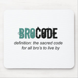 Bro Code Mousepad