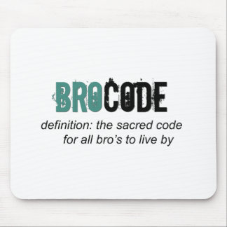 Bro Code Mousepad