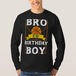 Bro des Geburtstags-Baller-Basketball-Party T-Shirt