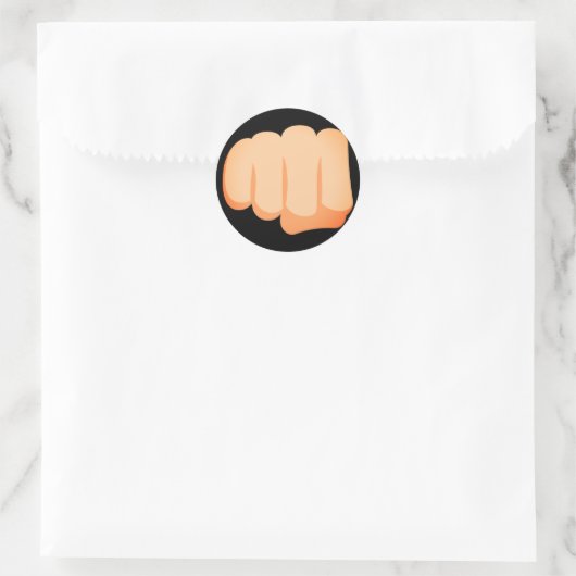 Bro Fist Emoji Runder Aufkleber (Tasche)