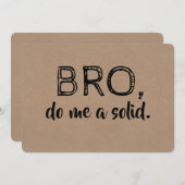 Bro Funny Trauzeuge oder Trauzeuge Vorschlag Einladung (Vorne/Hinten)