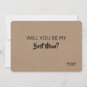 Bro Funny Trauzeuge oder Trauzeuge Vorschlag Einladung (Rückseite)