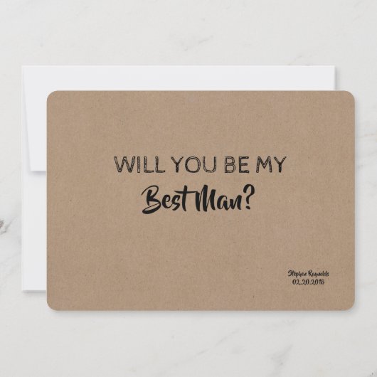 Bro Funny Trauzeuge oder Trauzeuge Vorschlag Einladung (Rückseite)