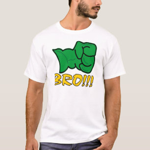 Bro große grüne Faust T-Shirt