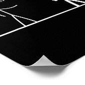 Bro, Have You Been Working Out Funny Stick Figures Poster (Ecke)