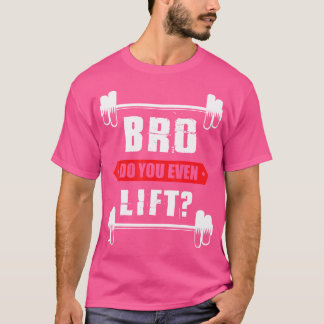 Bro hebt man die Bodybuilding des Gewichtshebens T-Shirt