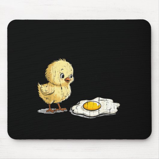 Bro Is That You, Funny Chick And Egg  Mousepad (Vorne)