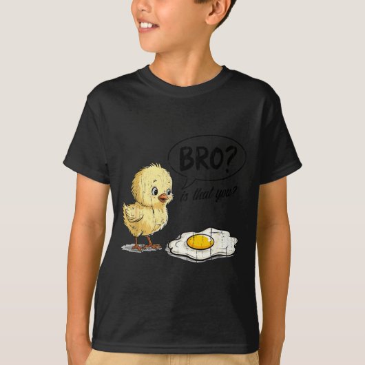 Bro Is That You, Funny Chick And Egg T-Shirt (Vorderseite)